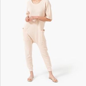 TKEES NWT waffle jumpsuit, petal, size 1